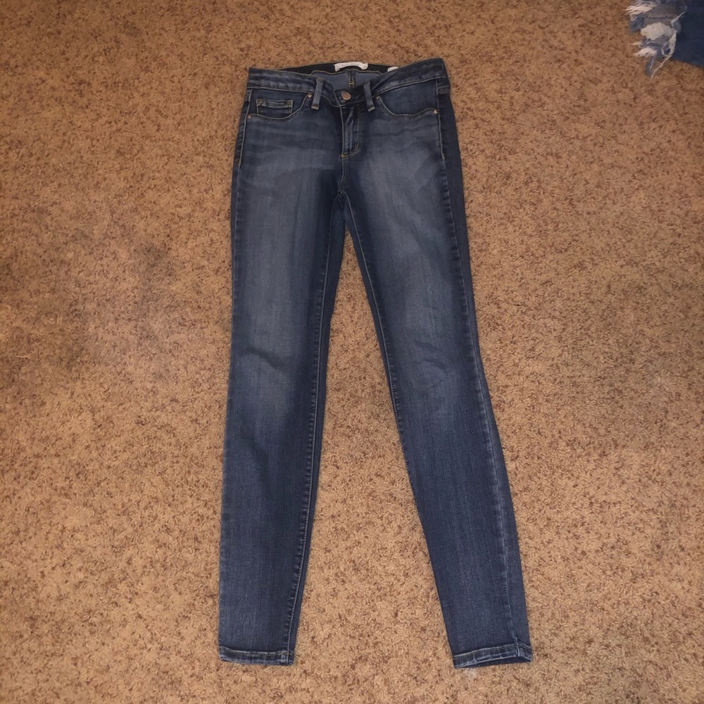 Dark wash super skinnies